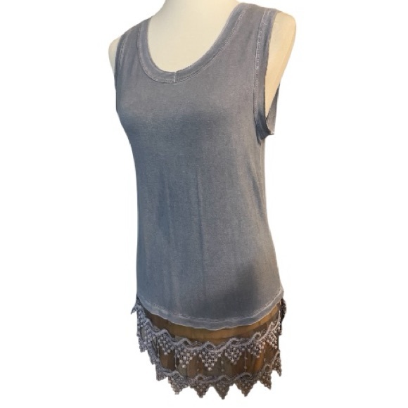 Bohemian Lace Trimmed Top by Indigo Thread - Picture 3 of 6